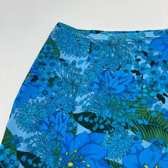 Norton McNaughton Womens Fit n Flare Skirt Floral Below Knee Multicolor Size 12 - Picture 3 of 8